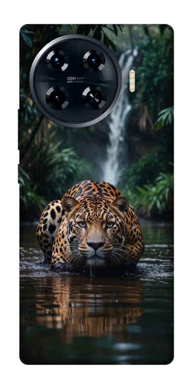 Чохол на TECNO Spark 20 Pro+ Leopard in water фото 1 з 1