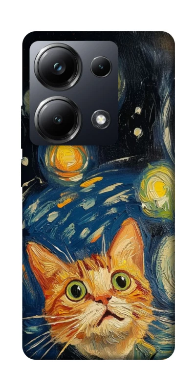 Чехол на Xiaomi Poco M6 Pro 4G paint cat фото 1 из 1