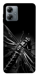 Чохол на Motorola Moto G14 Black dragonfly фото 1 з 1