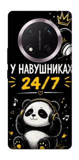 Чехол на Honor X9c У навушниках 24/7 фото 1 из 1