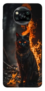 Чехол на Xiaomi Poco X3 NFC / Poco X3 Pro Огненный кот фото 1 из 1