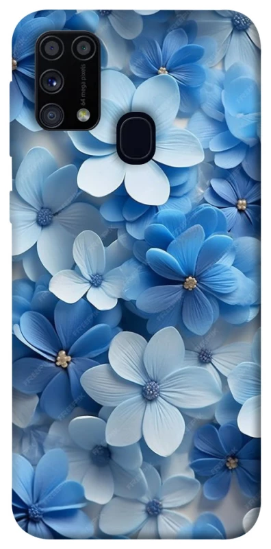Чохол на Samsung Galaxy M31 Сині квіти фото 1 з 1