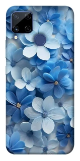 Чохол на Realme C15 Сині квіти фото 1 з 1