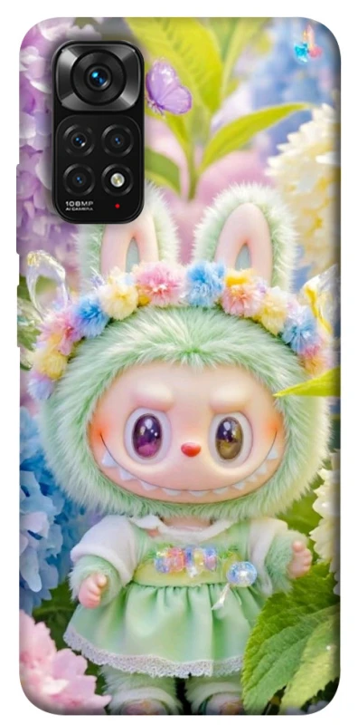 Чохол на Xiaomi Redmi Note 11 (Global) / Note 11S Labubu & Flowers ver.2 фото 1 з 1