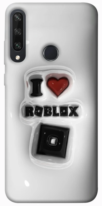 Чохол на Huawei Y6p I love Roblox фото 1 з 1