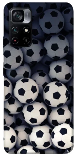 Чехол на Xiaomi Poco M4 Pro 5G Футбольные мячи фото 1 из 1