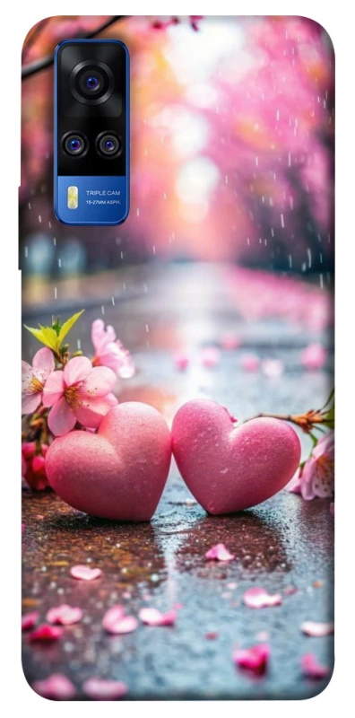 Чохол на Vivo Y51a Pink heart фото 1 з 1