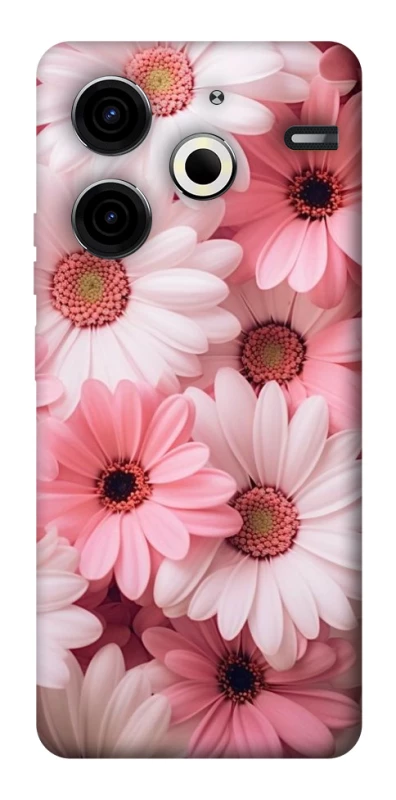 Чехол на TECNO Pova 6 Neo (LI6) Розовые цветы v2 фото 1 из 1