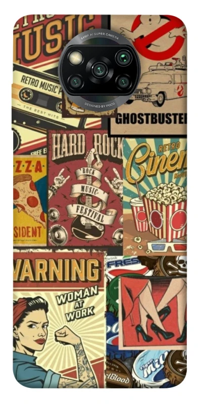 Чохол на Xiaomi Poco X3 NFC / Poco X3 Pro Retro collage ver.2 фото 1 з 1