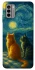 Чохол на Nokia G22 Cats under the stars фото 1 з 1