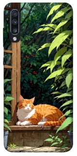 Чехол на Samsung Galaxy A70 (A705F) red cat фото 1 из 1