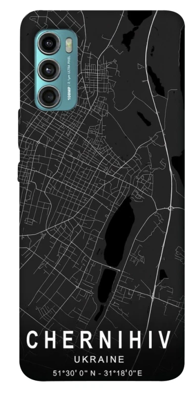Чохол на Motorola Moto G60 Chernihiv map фото 1 з 1