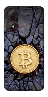 Чохол на ZTE Blade A34 4G Bitcoin cracks фото 1 з 1