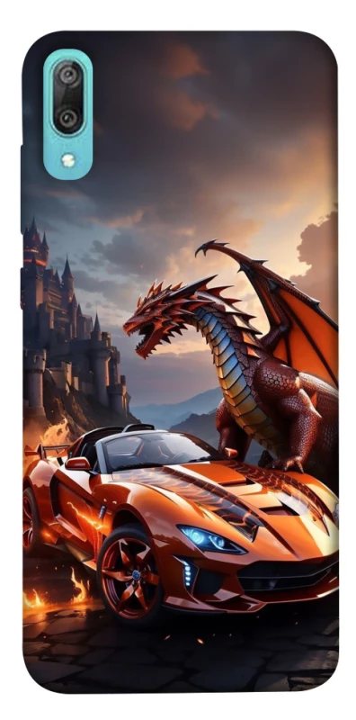 Чохол на Huawei Y6 Pro (2019) Сar and dragon фото 1 з 1