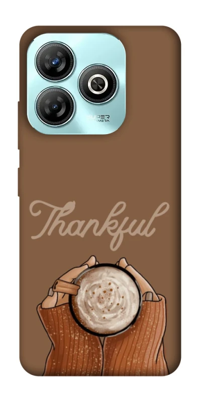 Чохол на ZTE Blade A75 4G Thankful coffee фото 1 з 1