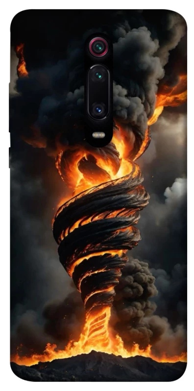 Чехол на Xiaomi Redmi K20 / K20 Pro / Mi9T / Mi9T Pro Огненный торнадо фото 1 из 1