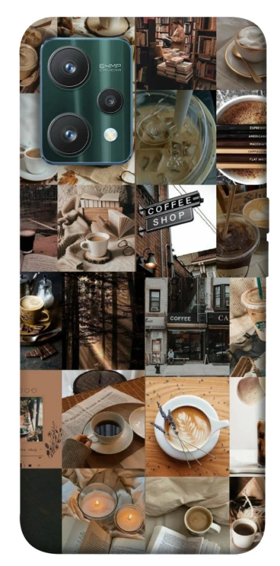 Чохол на Realme 9 Pro Coffee collage ver.3 фото 1 з 1
