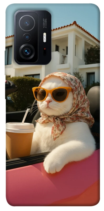 Чохол на Xiaomi 11T / 11T Pro Stylish Cat Cruise фото 1 з 1