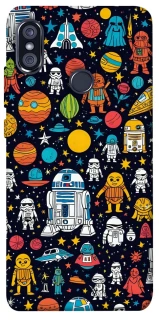 Чехол на Xiaomi Redmi Note 5 Pro / Note 5 (AI Dual Camera) Star Wars background ver.2 фото 1 из 1