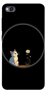 Чехол на Xiaomi Redmi 4a Cat and flower фото 1 из 1