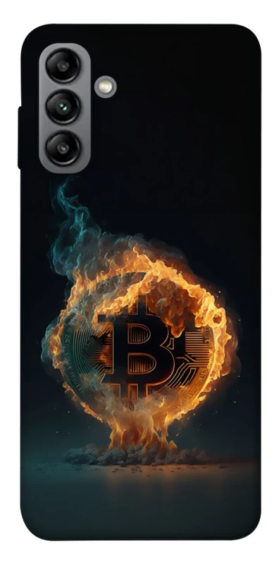 Чохол на Samsung Galaxy A04s Fire Bitcoin фото 1 з 1