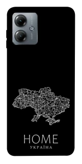 Чехол на Motorola Moto G14 Ukraine black map фото 1 из 1