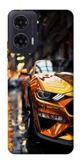 Чохол на Motorola Moto G35 Golden sports car фото 1 з 1