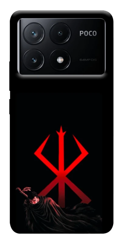 Чохол на Xiaomi Poco X6 Berserk Red Logo фото 1 з 1