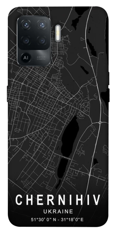 Чохол на Oppo Reno 5 Lite Chernihiv map фото 1 з 1
