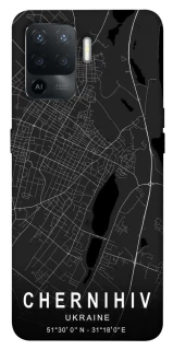 Чохол на Oppo Reno 5 Lite Chernihiv map фото 1 з 1
