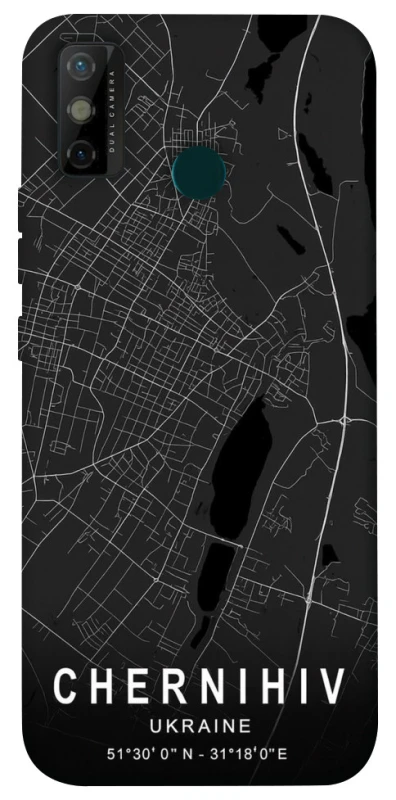 Чехол на TECNO Spark 6 Go Chernihiv map фото 1 из 1