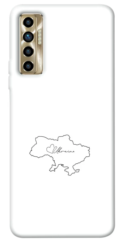 Чохол на TECNO Camon 17P Ukraine map фото 1 з 1