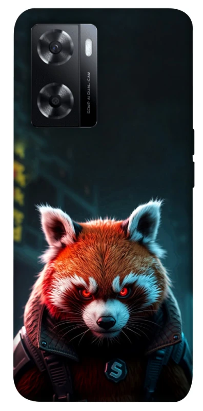 Чохол на Oppo A57s Cyber Red Panda фото 1 з 1