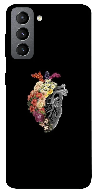 Чохол на Samsung Galaxy S21 FE Heart with flowers фото 1 з 1