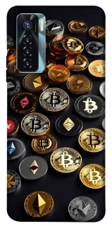 Чехол на TECNO Camon 17 Pro Many coins фото 1 из 1
