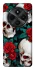 Чехол на Xiaomi Poco C75 skull and rose фото 1 из 1