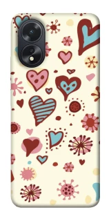 Чехол на Oppo A38 Pretty hearts фото 1 из 1