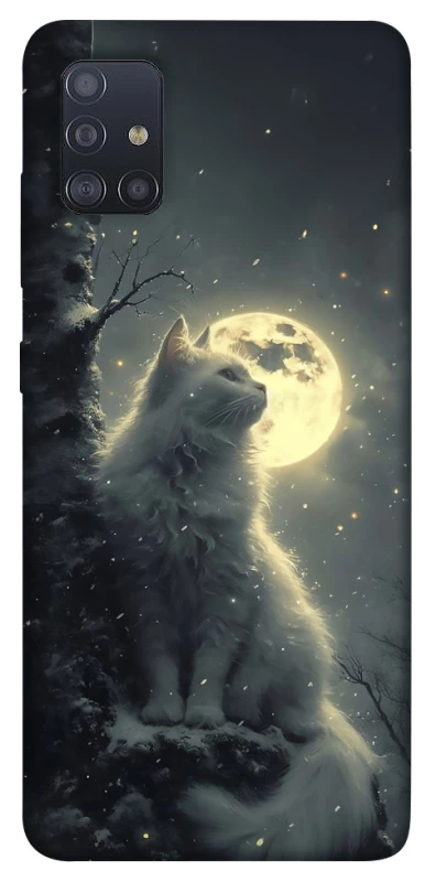 Чохол на Samsung Galaxy M51 Кіт під місяцем фото 1 з 1