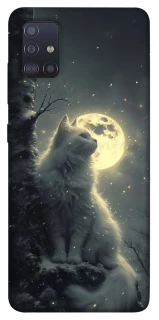 Чохол на Samsung Galaxy M51 Кіт під місяцем фото 1 з 1