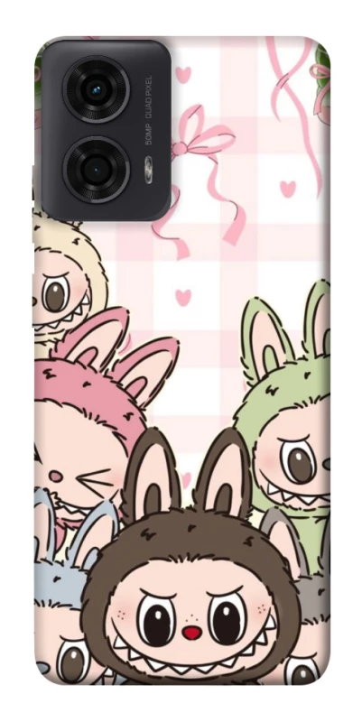 Чохол на Motorola Moto G04 All Labubu 2 фото 1 з 1