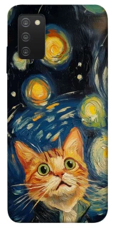 Чехол на Samsung Galaxy A03s paint cat фото 1 из 1