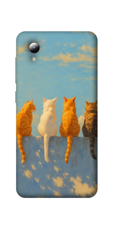 Чехол на ZTE Blade A3 (2019) cats on wall фото 1 Чехол на ZTE Blade A3 (2019) cats on wall фото 1 из 1