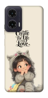 Чехол на Motorola Moto G35 Create the life you love фото 1 из 1