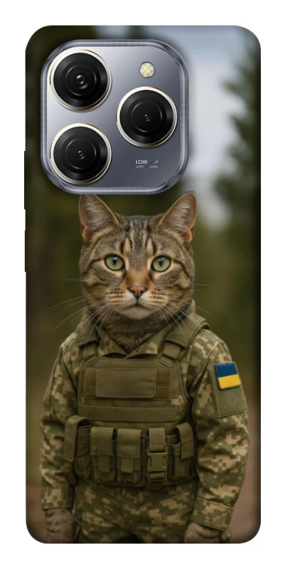 Чохол на TECNO Spark 20 Pro Кіт захисник фото 1 з 1