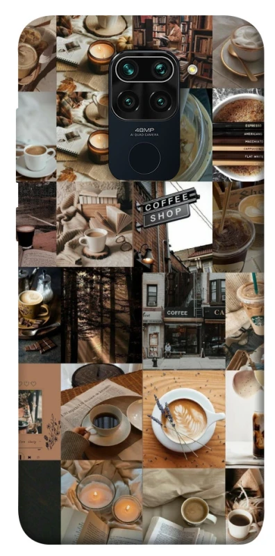 Чохол на Xiaomi Redmi Note 9 / Redmi 10X Coffee collage ver.3 фото 1 з 1