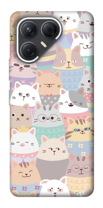 Чехол на TECNO Pova 7 Funny Kittens ver.2 фото 1 из 1