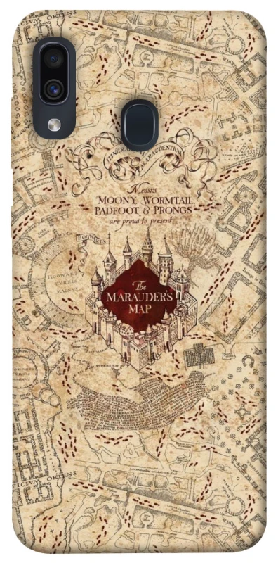 Чохол на Samsung Galaxy A20 / A30 Harry Potter Marauder's Map фото 1 з 1