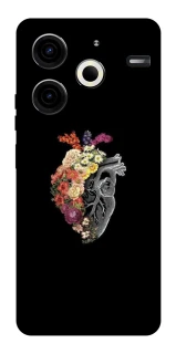 Чохол на TECNO Pova 6 Neo (LI6) Heart with flowers фото 1 з 1