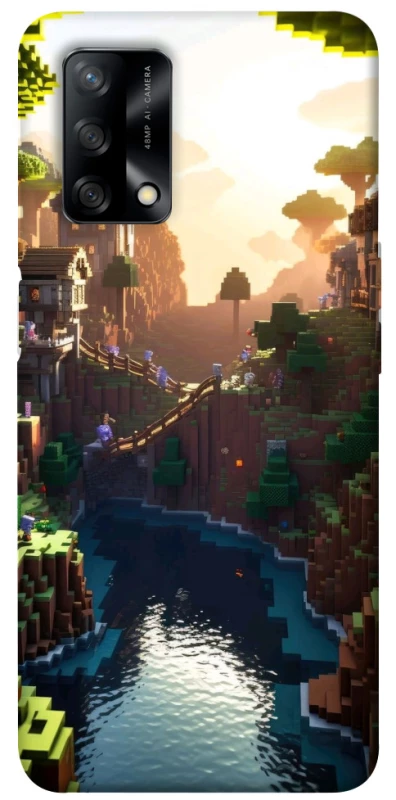 Чохол на Oppo A74 4G Minecraft sunset фото 1 з 1