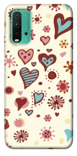Чехол на Xiaomi Redmi Note 9 4G / Redmi 9 Power Pretty hearts фото 1 из 1